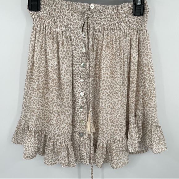 Olivaceous Dresses & Skirts - Olivaceous Animal Print Ruffled Skirt
